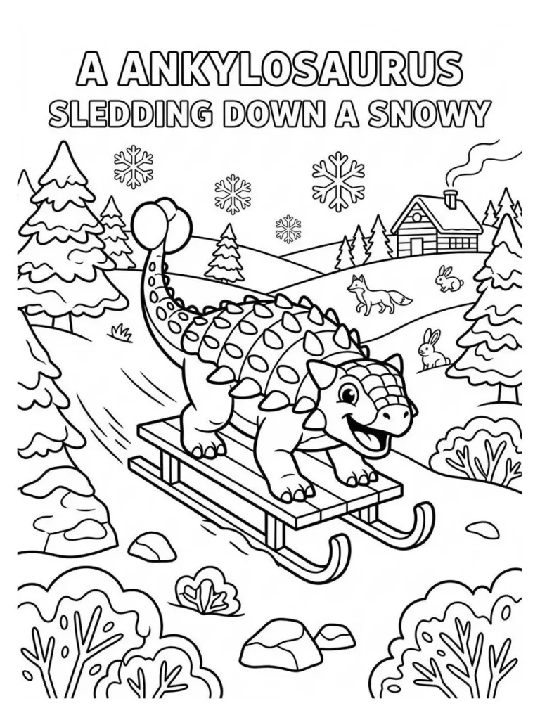 ankylosaurus coloring sheet_8