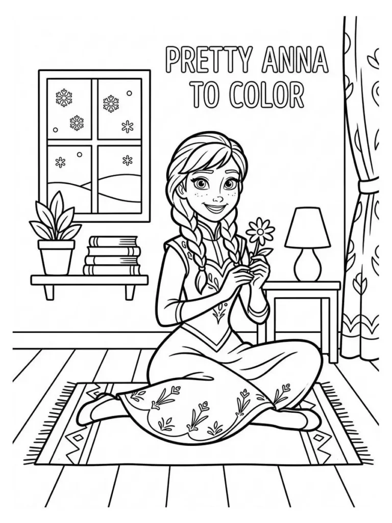 anna coloring pages_20
