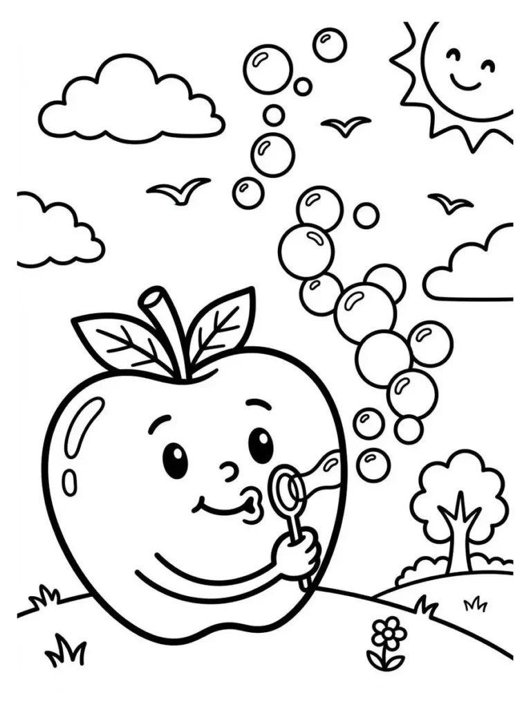 apple coloring pages_10