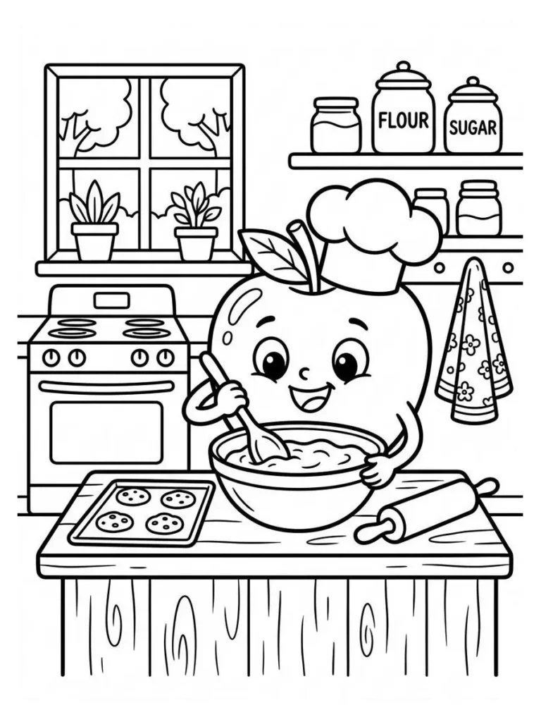apple coloring pages_11
