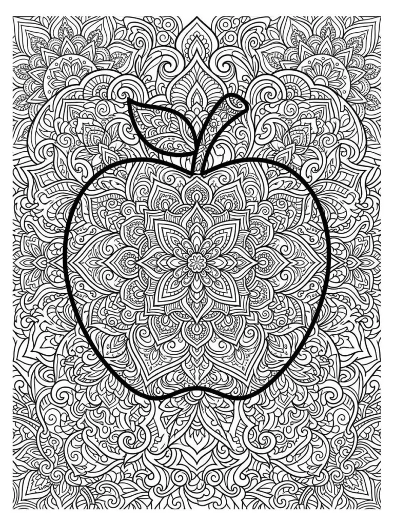 apple coloring pages_13