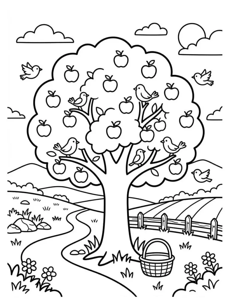 apple coloring pages_17