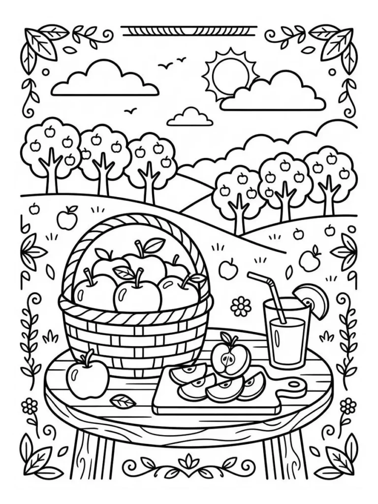 apple coloring pages_19