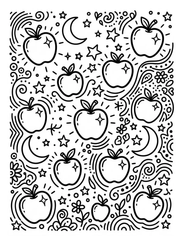 apple coloring pages_22