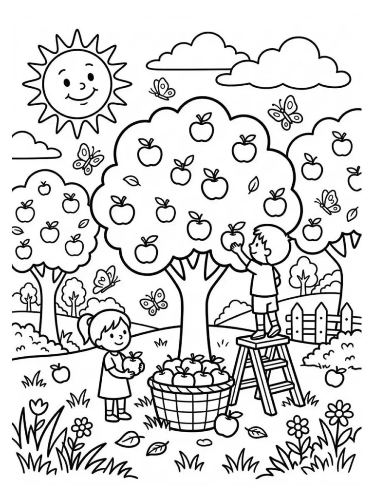 apple coloring pages_23