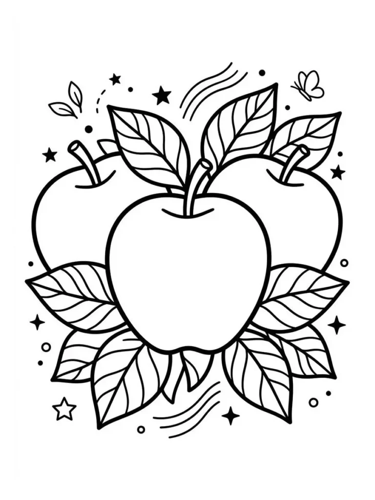 apple coloring pages_26