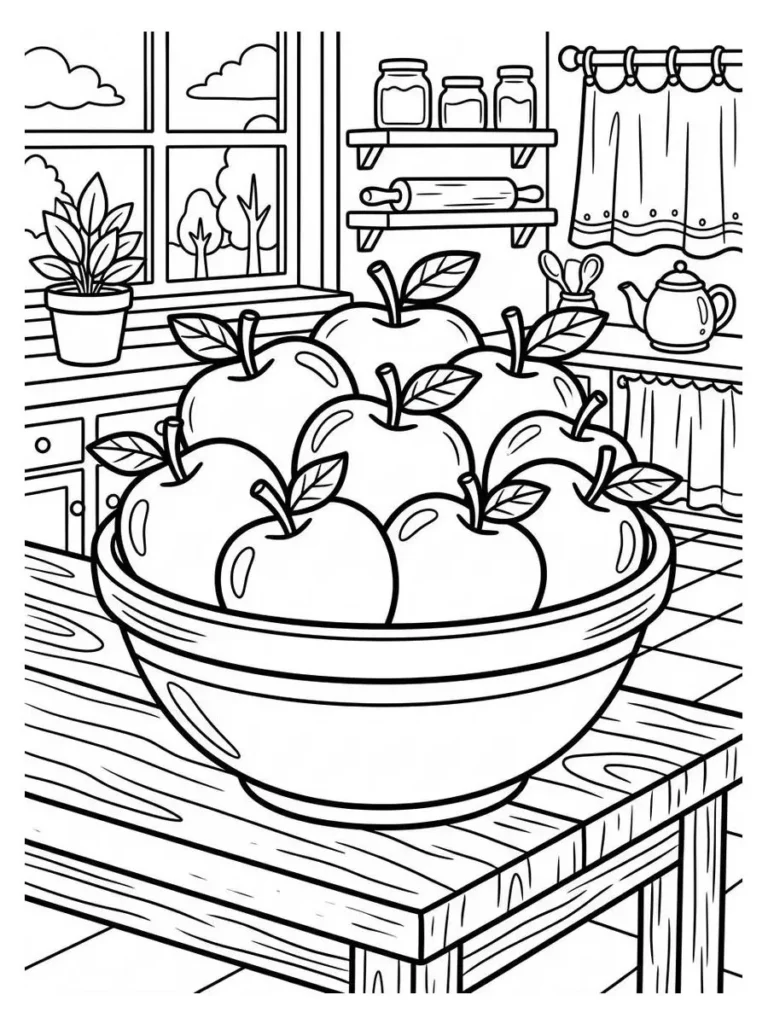 apple coloring pages_27