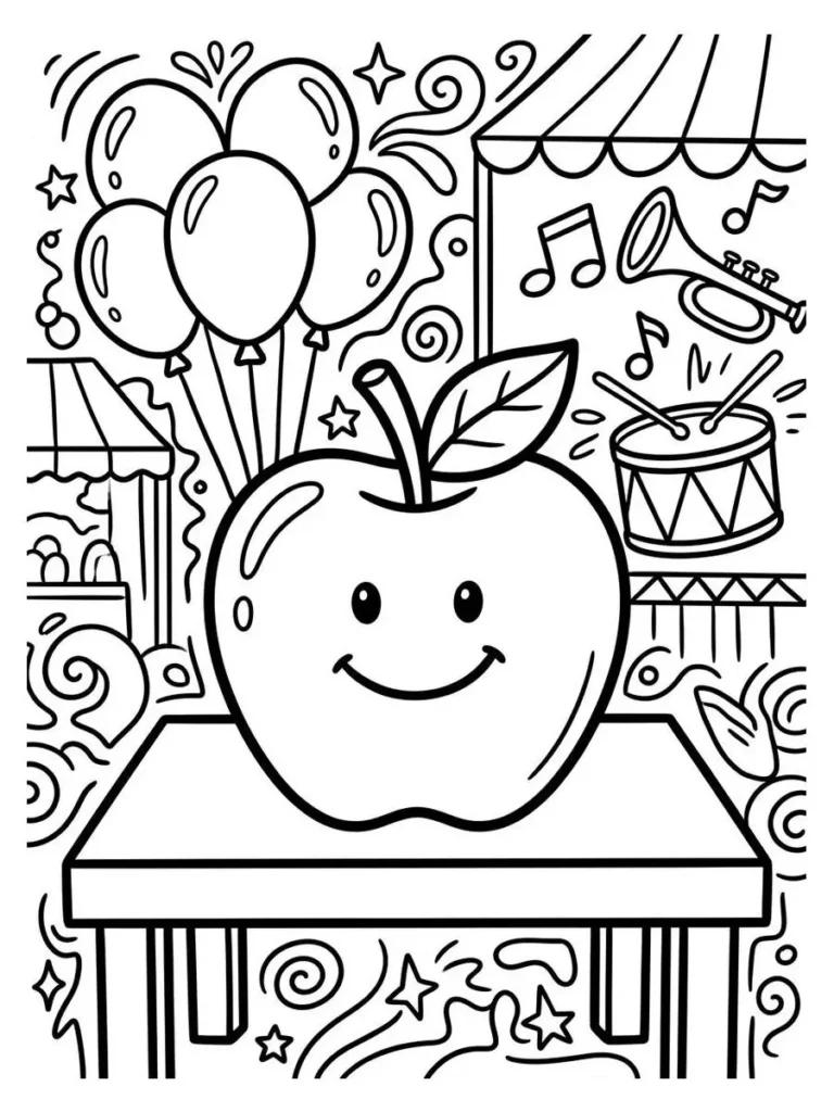 apple coloring pages_3
