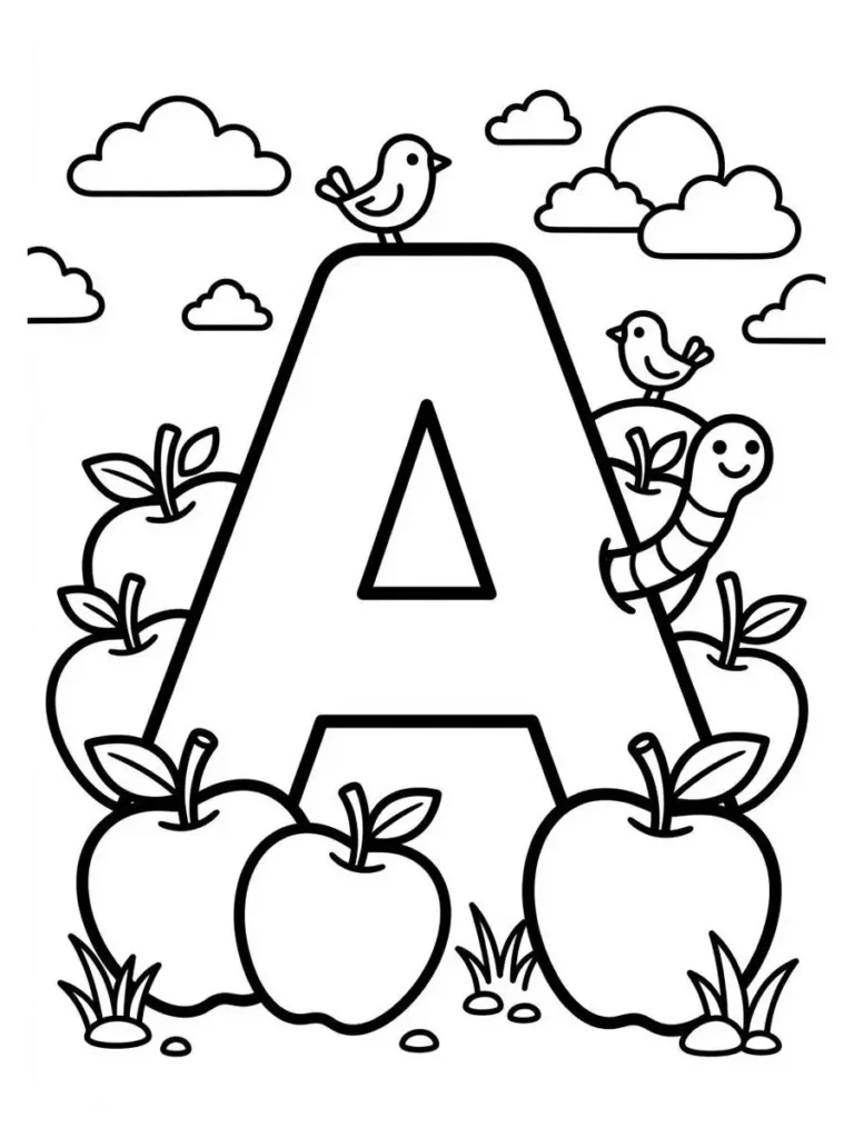 apple coloring pages_6