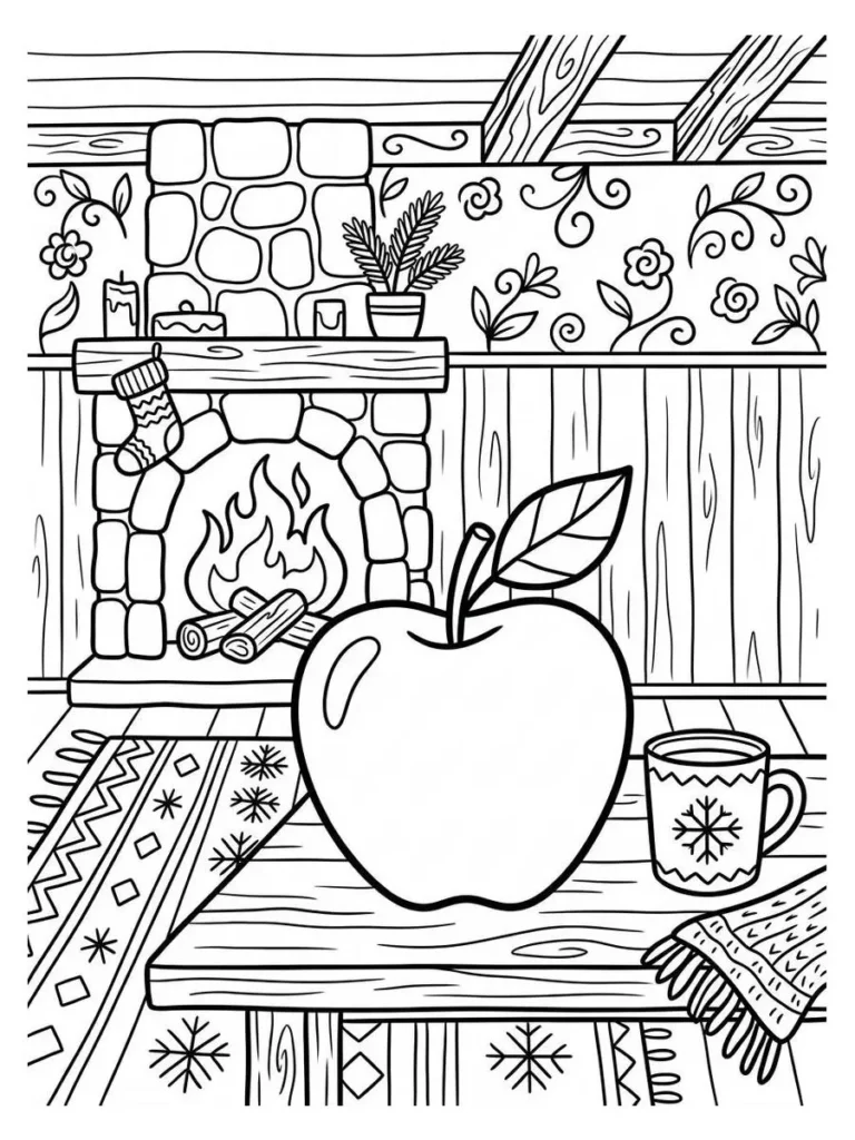 apple coloring pages_9