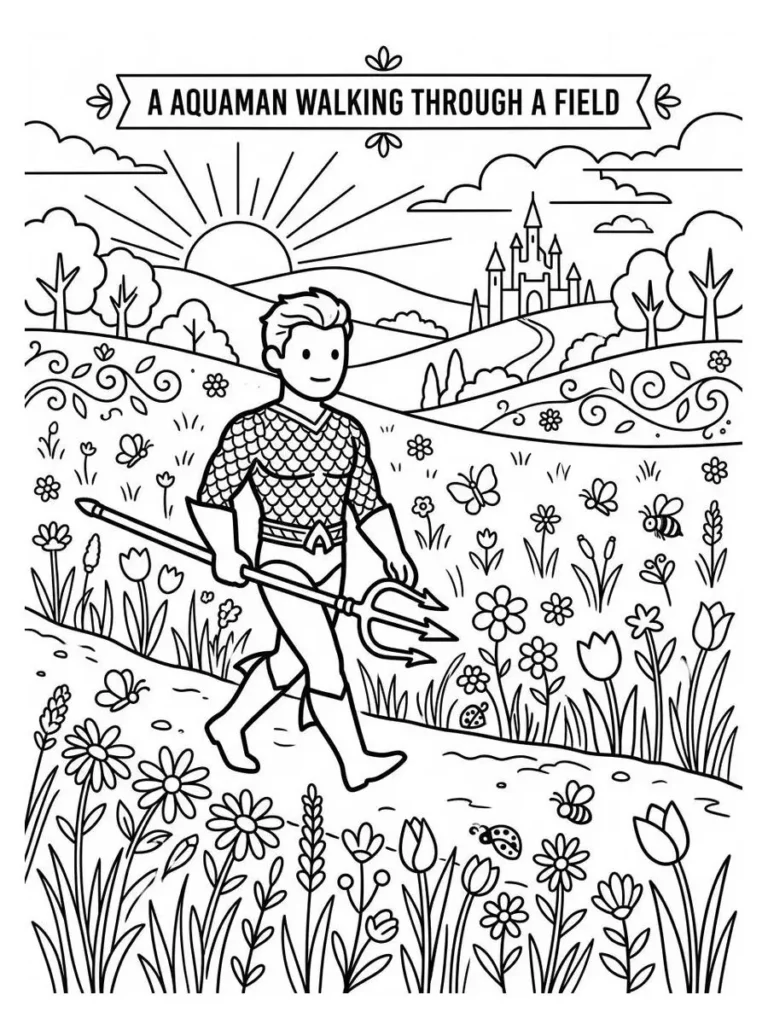 aquaman coloring page_1
