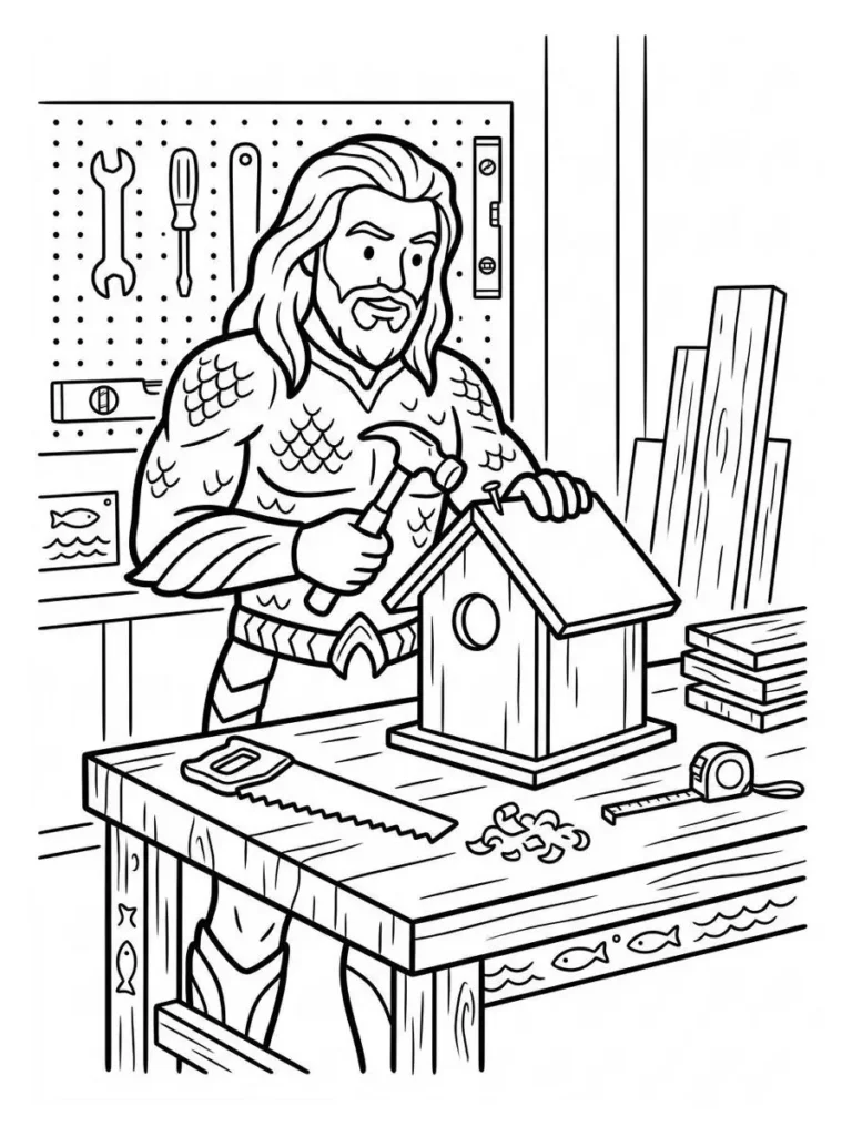 aquaman coloring page_10