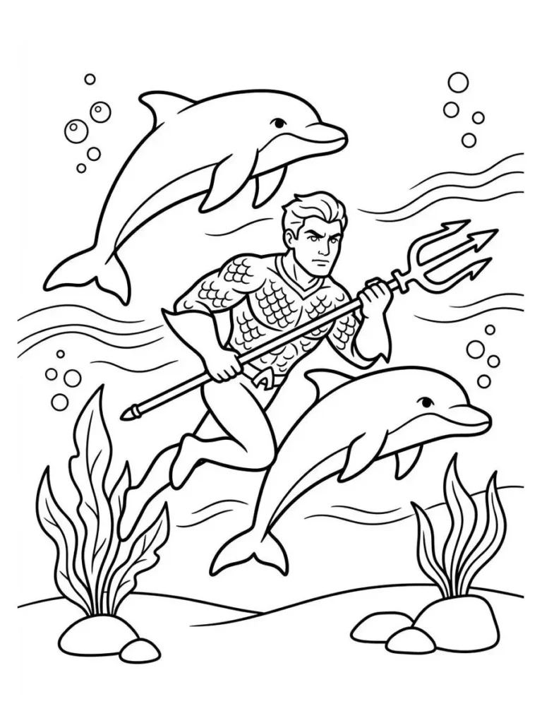 aquaman coloring page_11