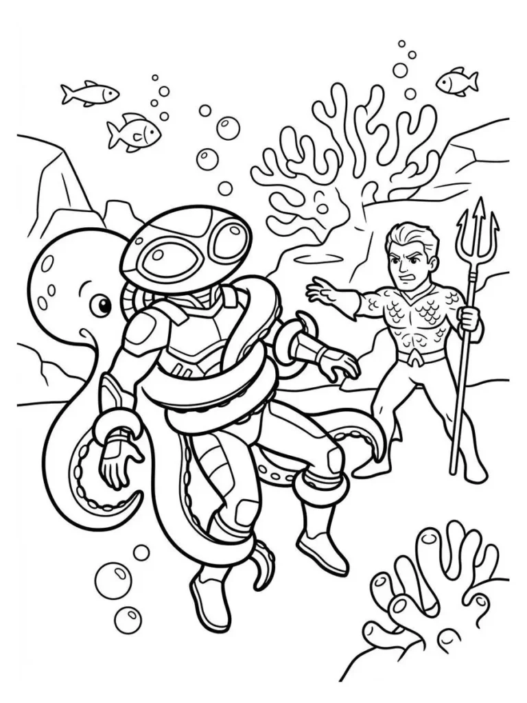 aquaman coloring page_12
