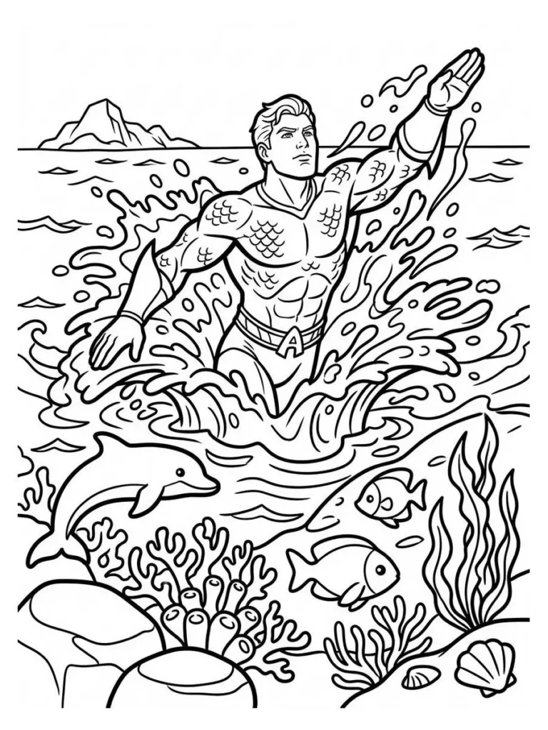 aquaman coloring page_13