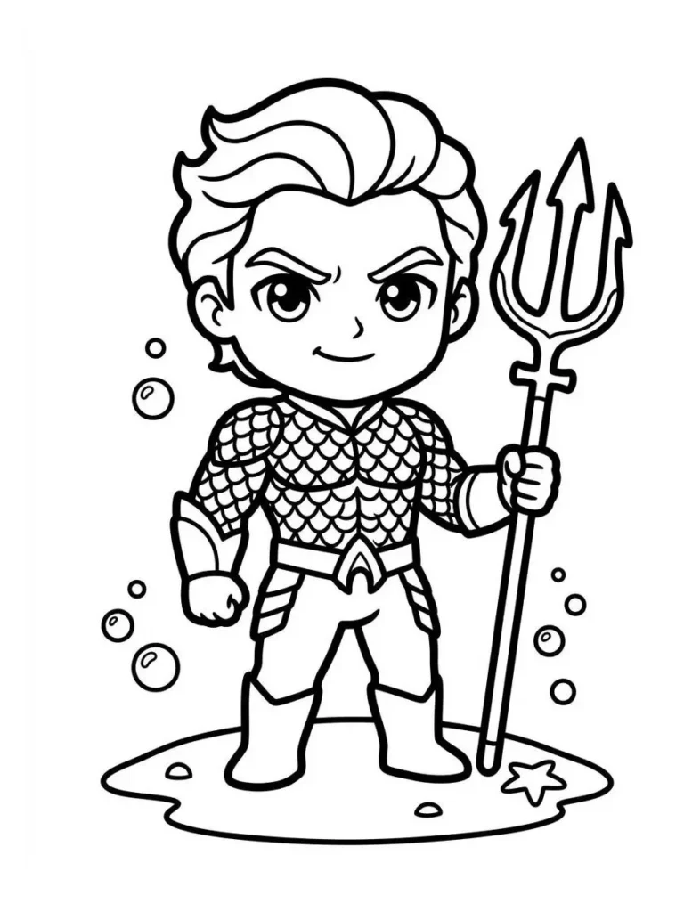 aquaman coloring page_16