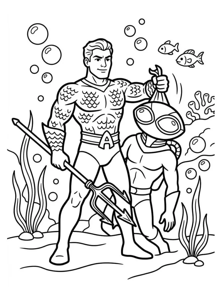 aquaman coloring page_17