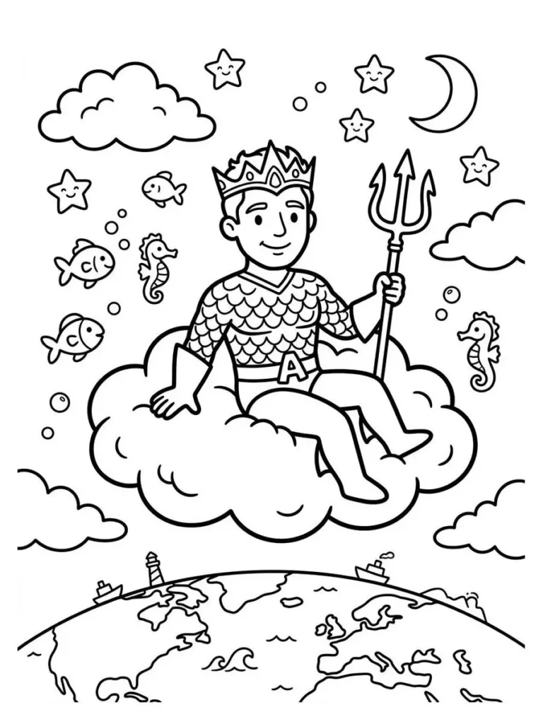 aquaman coloring page_18