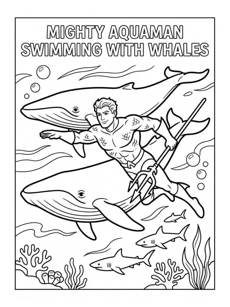aquaman coloring page_20