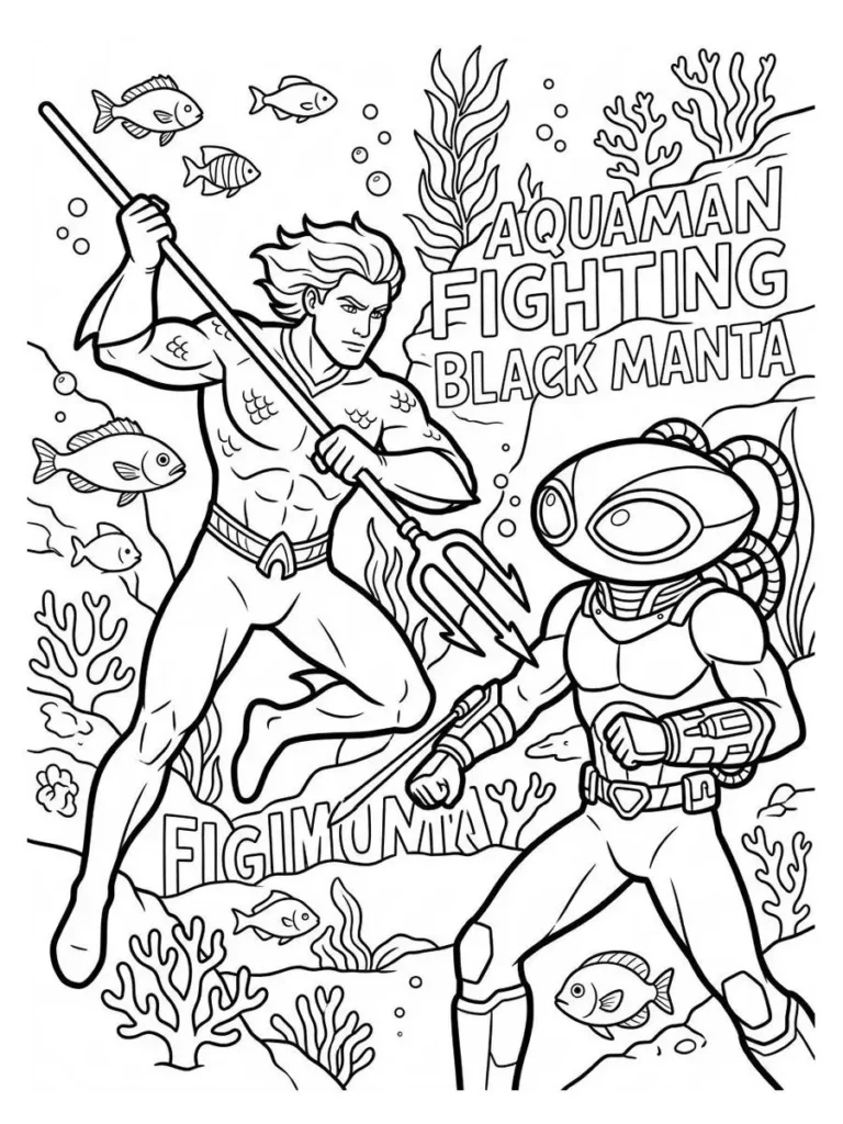 aquaman coloring page_22