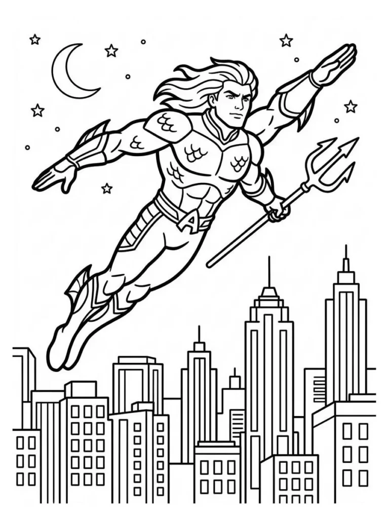 aquaman coloring page_23