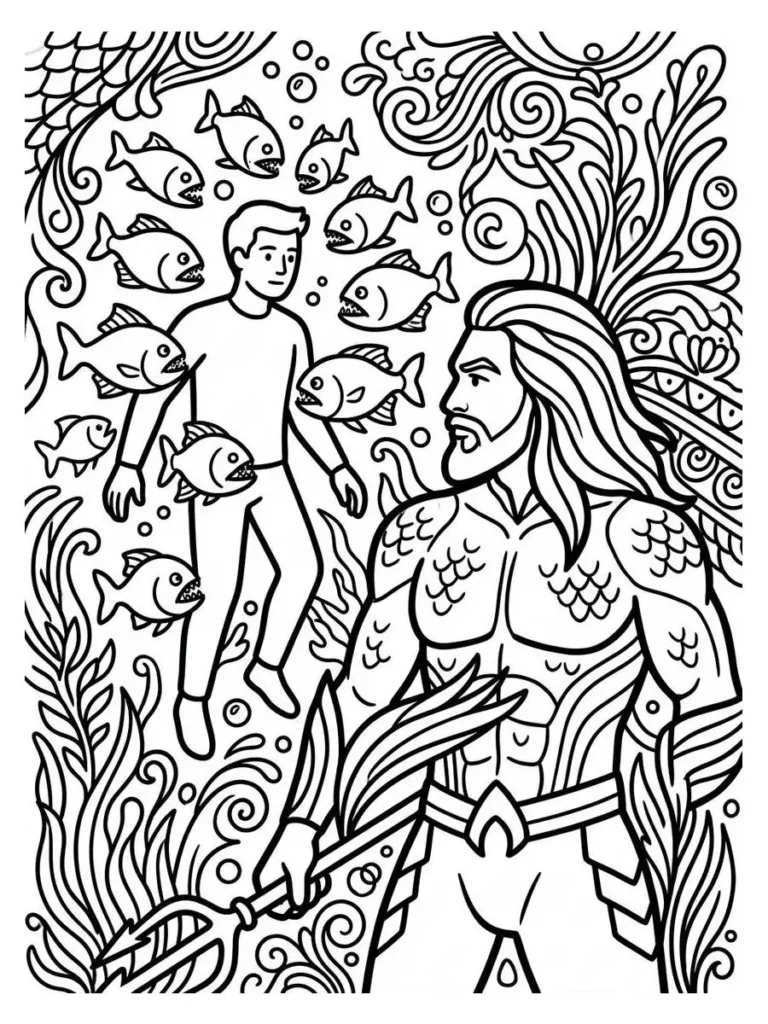 aquaman coloring page_24