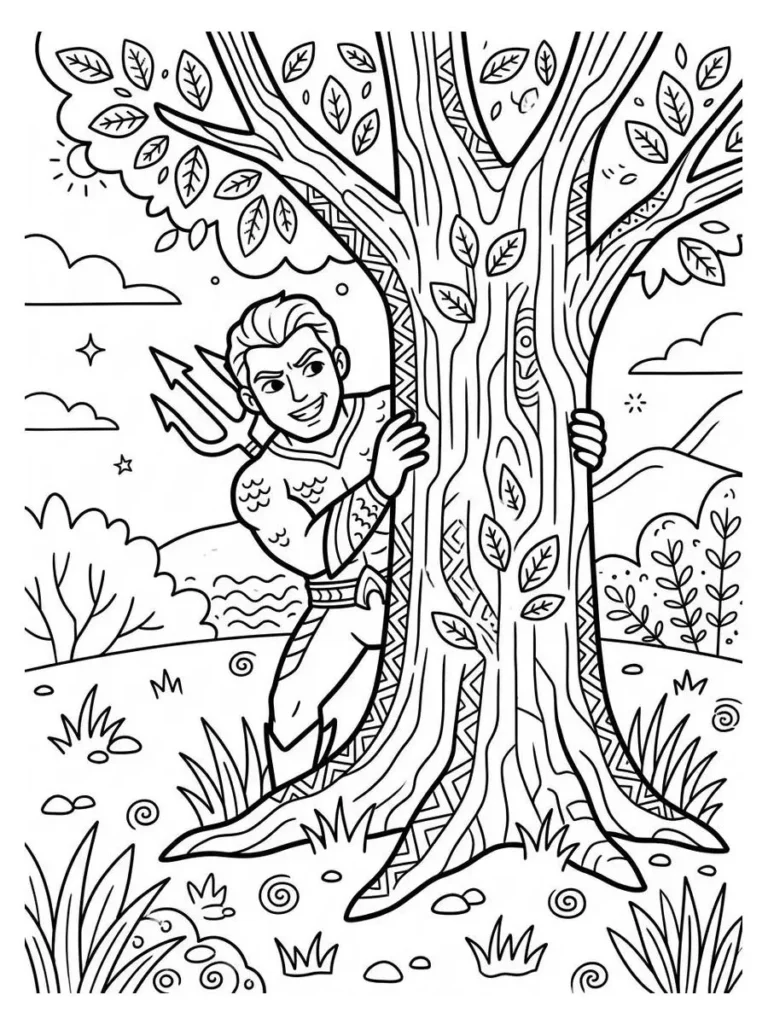 aquaman coloring page_4
