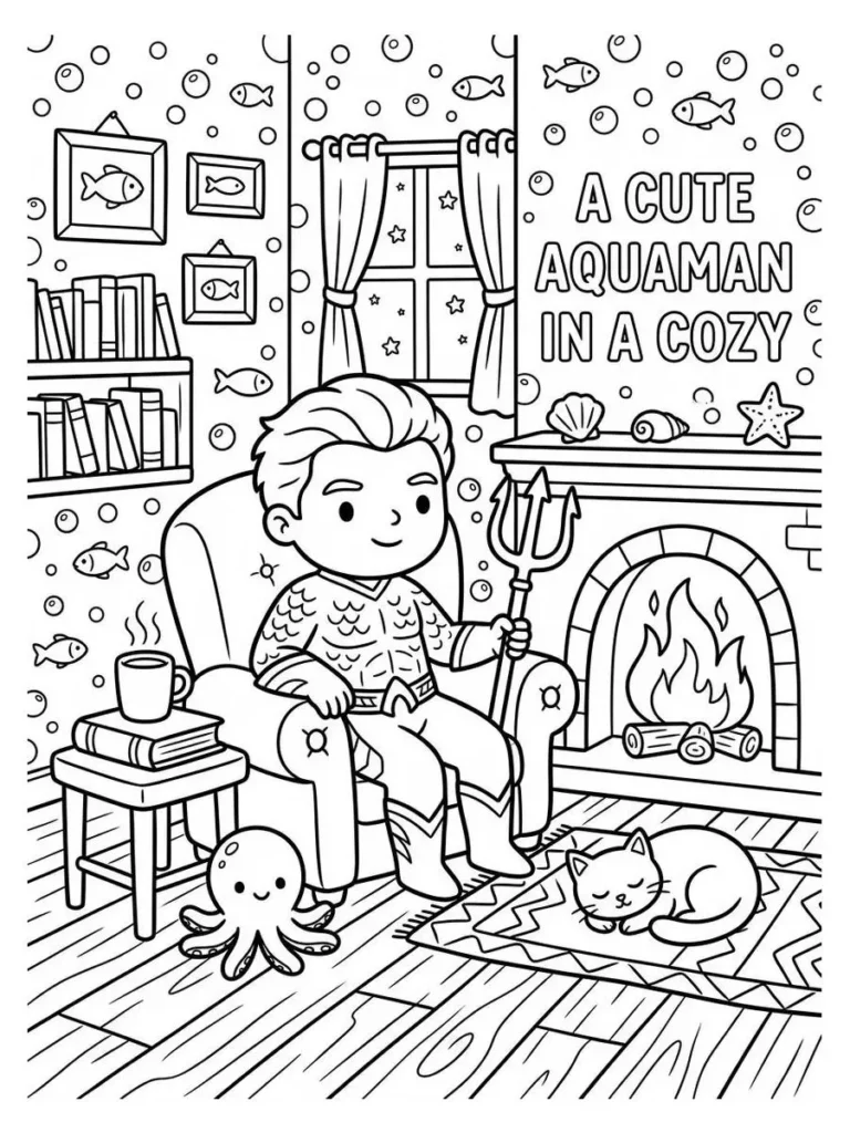 aquaman coloring page_5