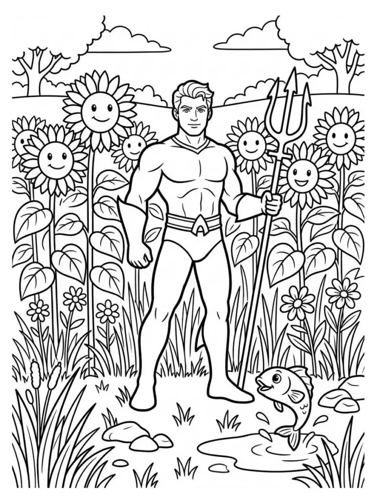 aquaman coloring page_6