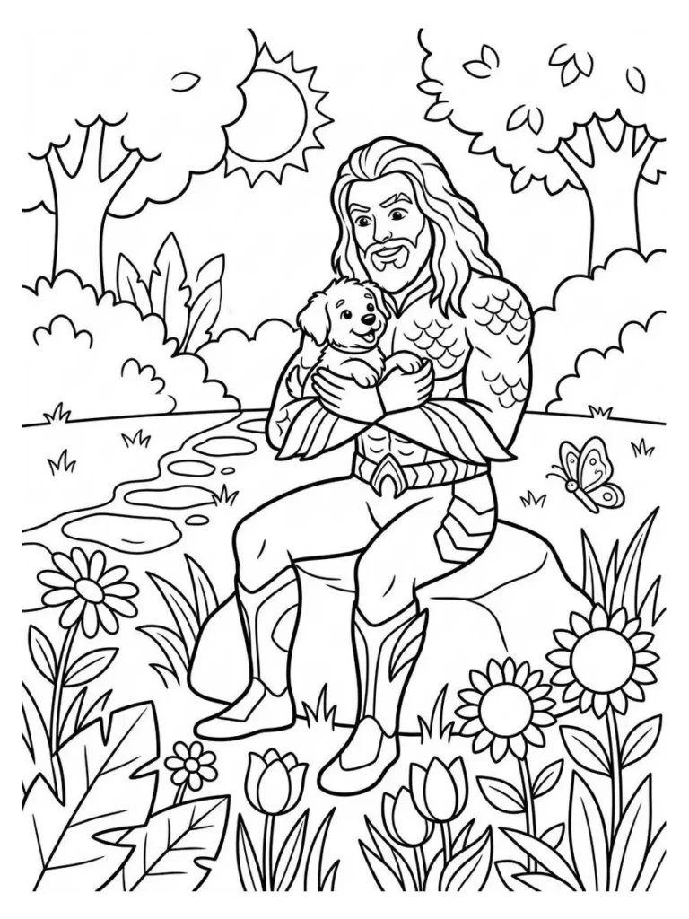 aquaman coloring page_7