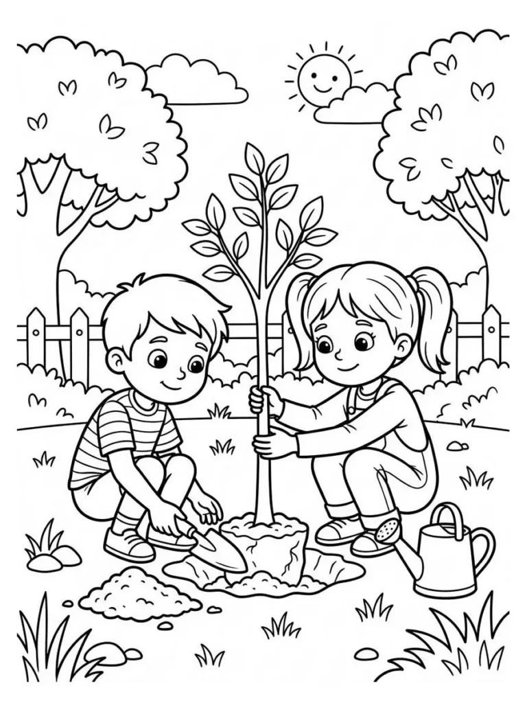 arbor day coloring page_11