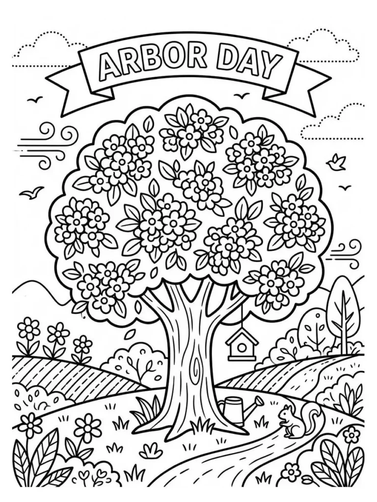 arbor day coloring page_17