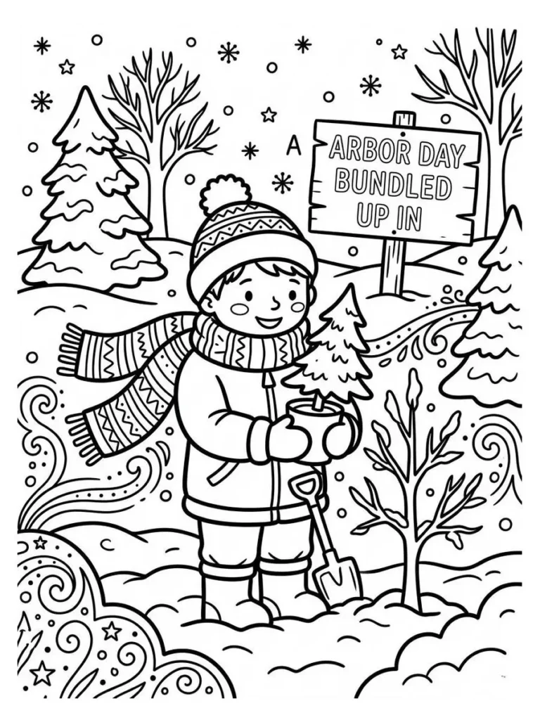 arbor day coloring page_3