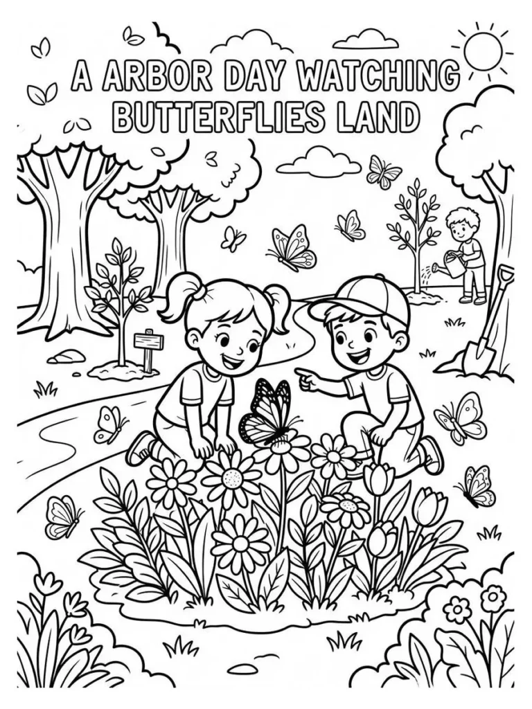 arbor day coloring page_4