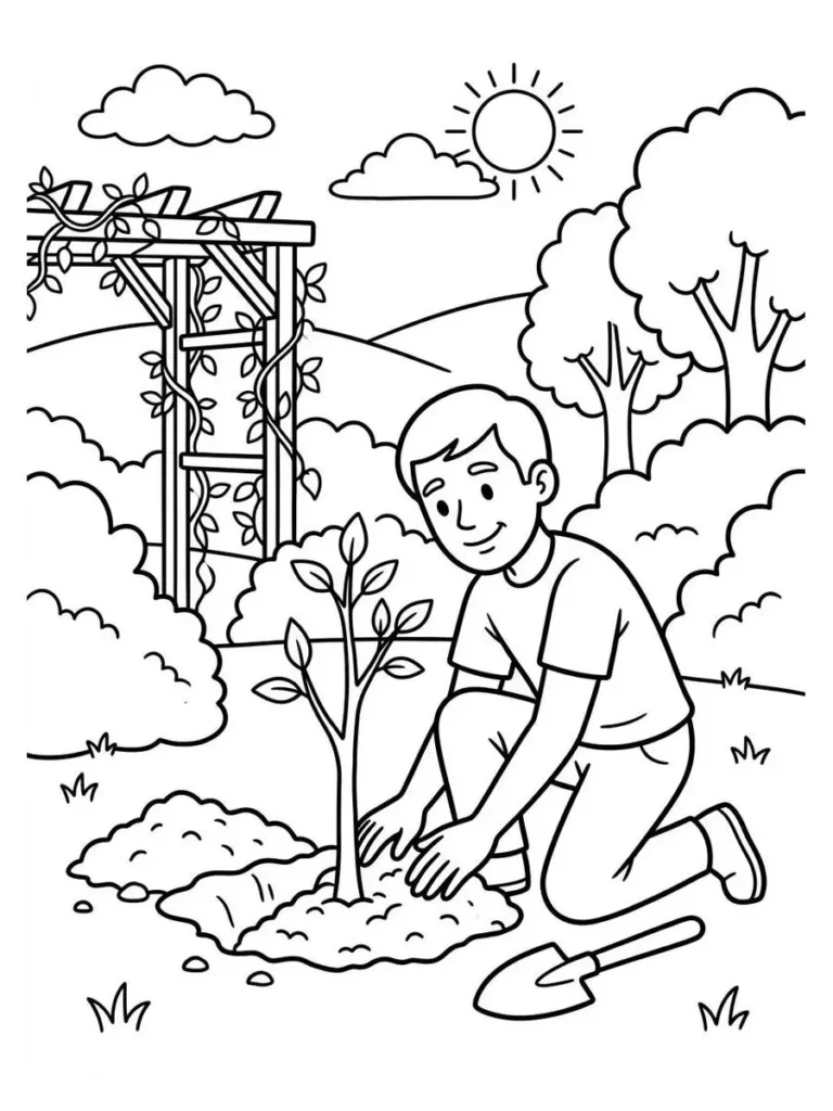 arbor day coloring page_6
