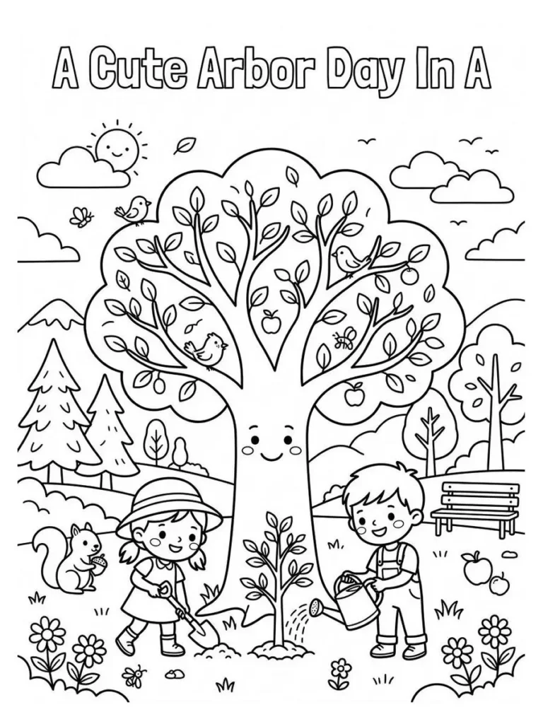 arbor day coloring page_7
