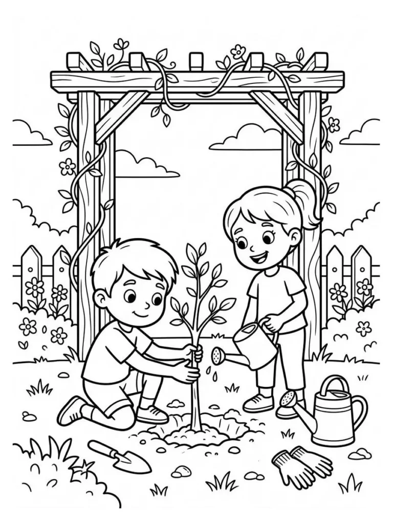 arbor day coloring page_9