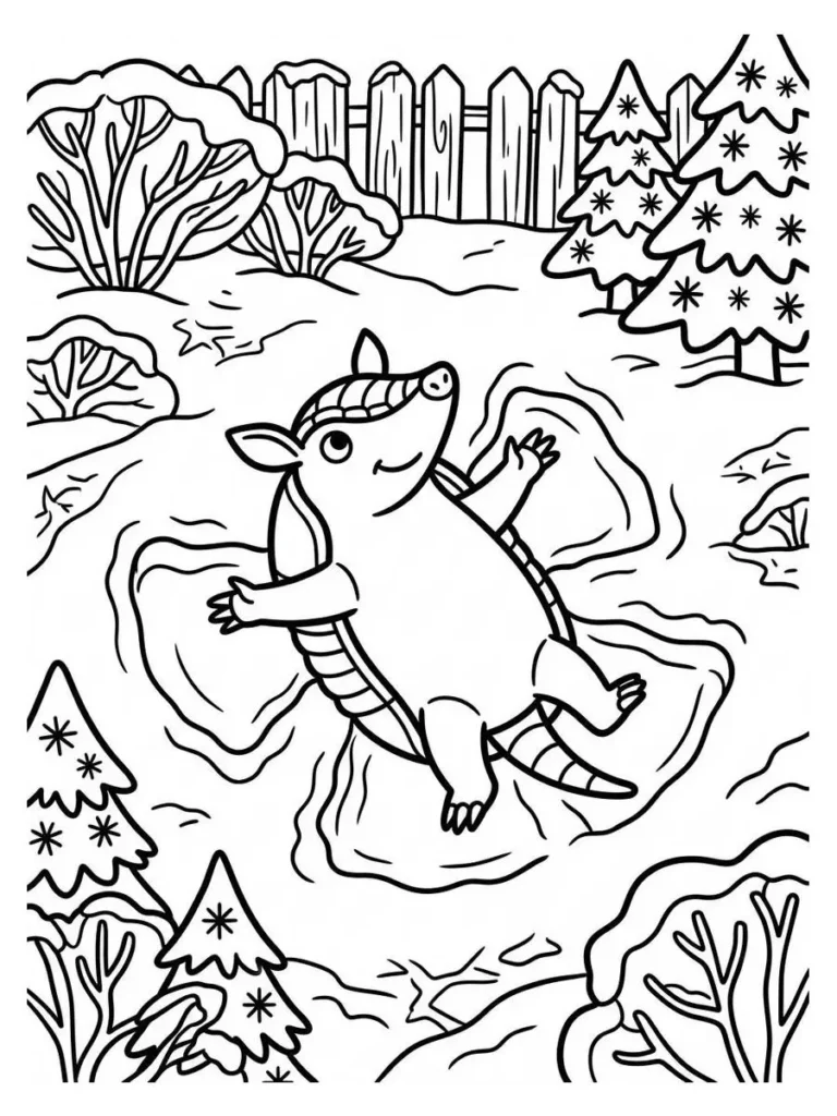 armadillo coloring pages_1