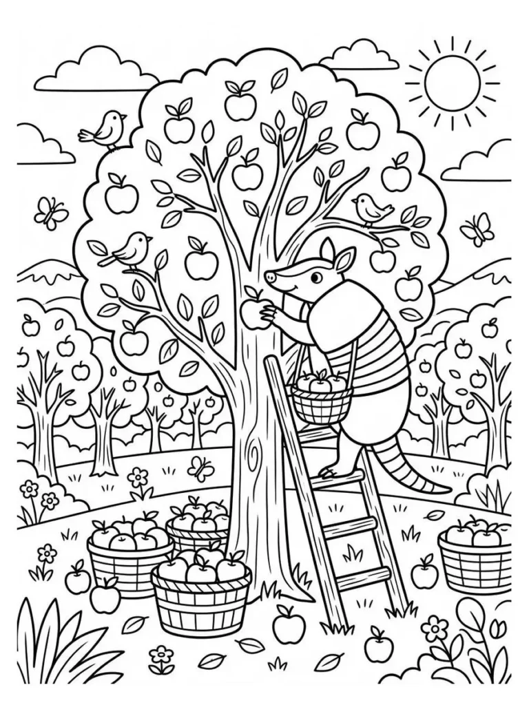 armadillo coloring pages_10