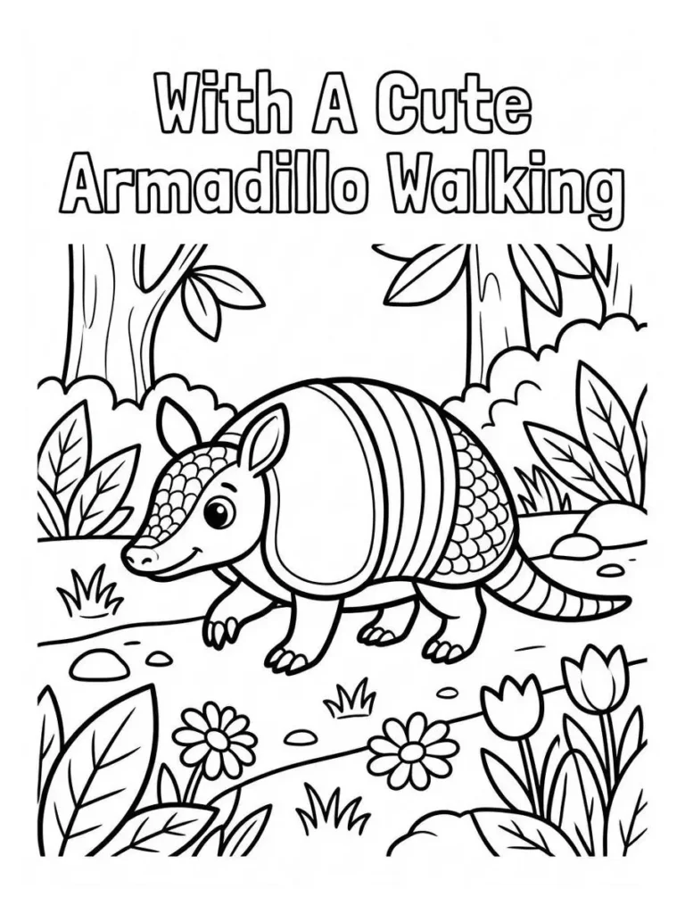 armadillo coloring pages_13