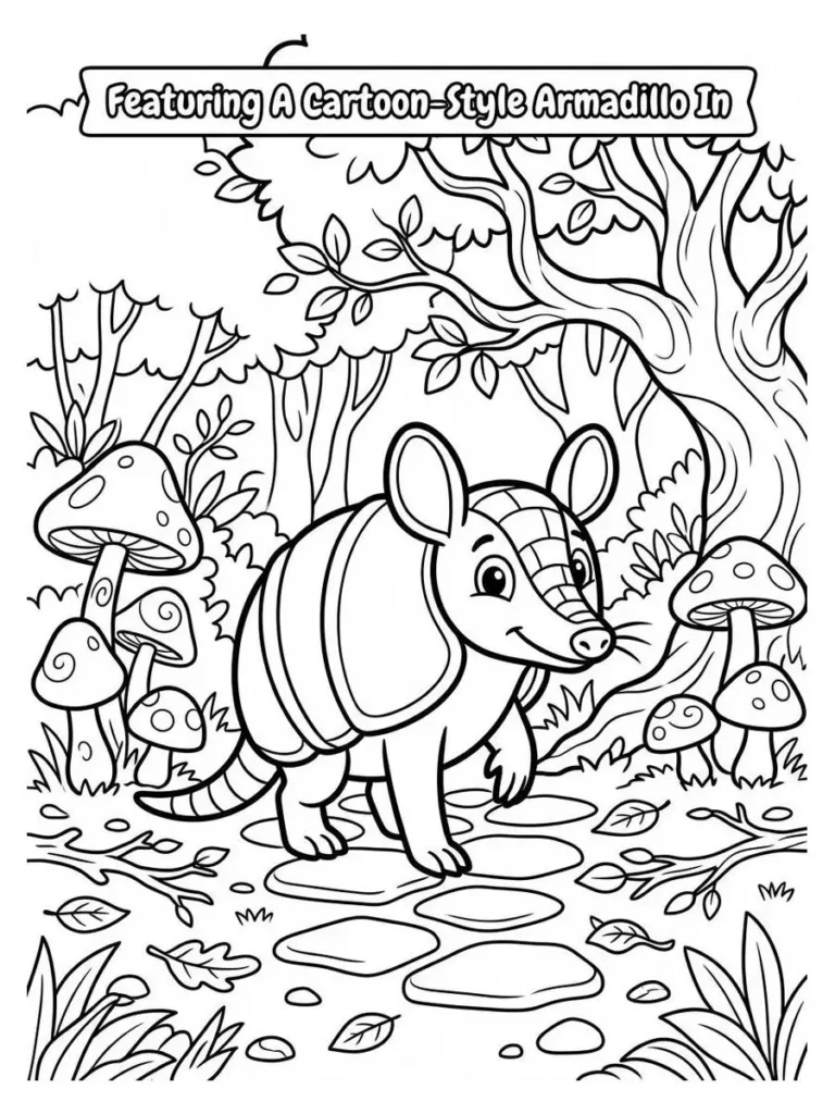 armadillo coloring pages_25