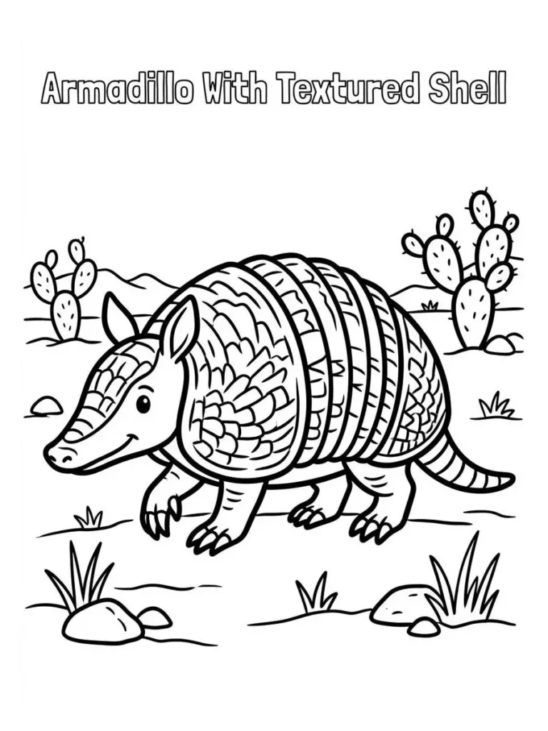 armadillo coloring pages_8