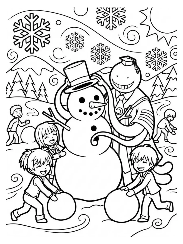 assassination classroom coloring page_10