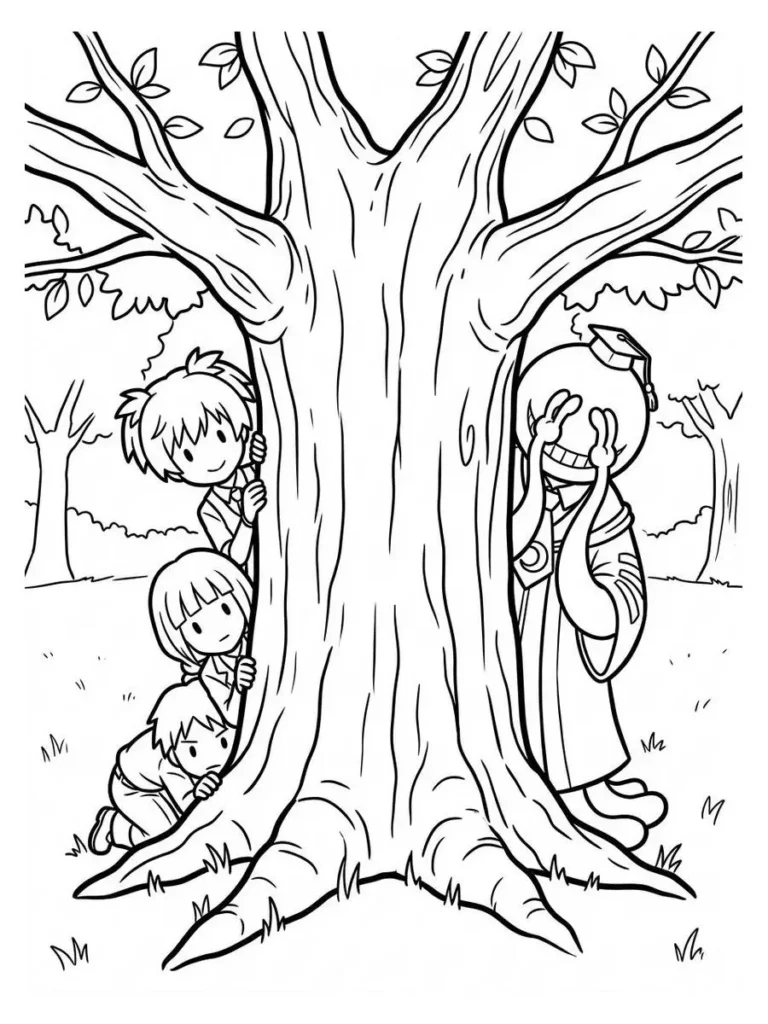 assassination classroom coloring page_11