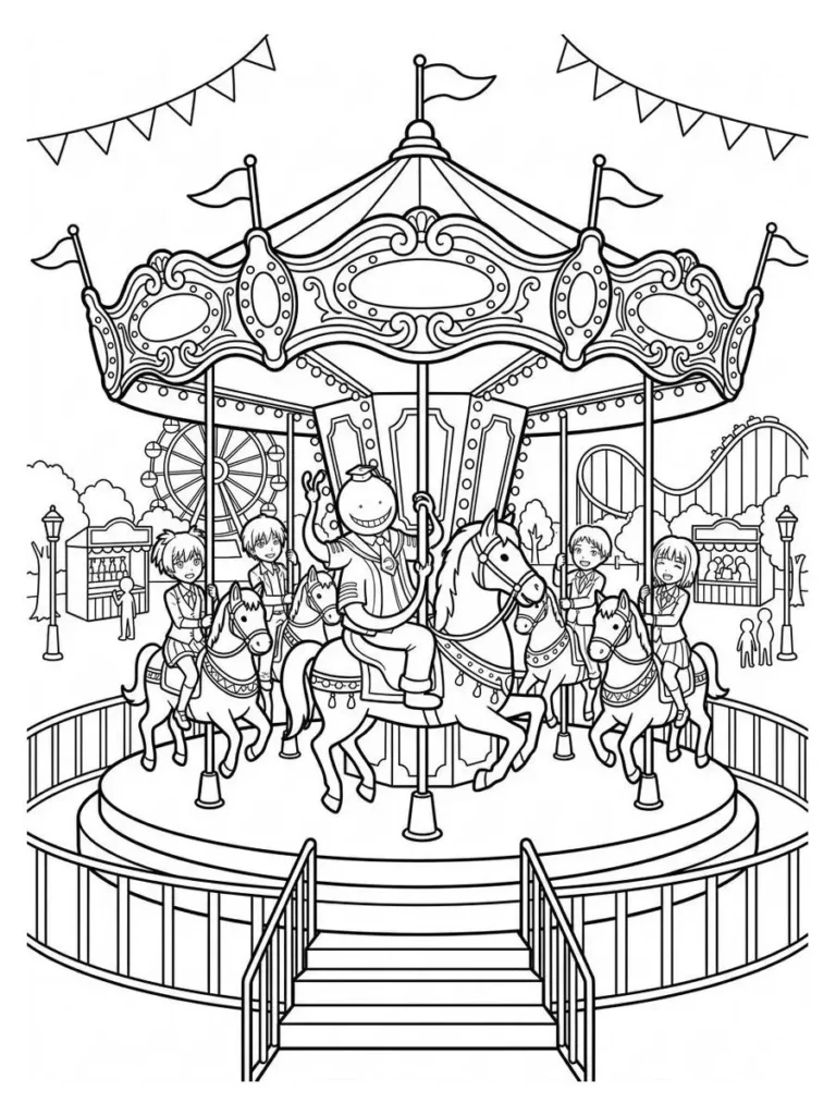 assassination classroom coloring page_19