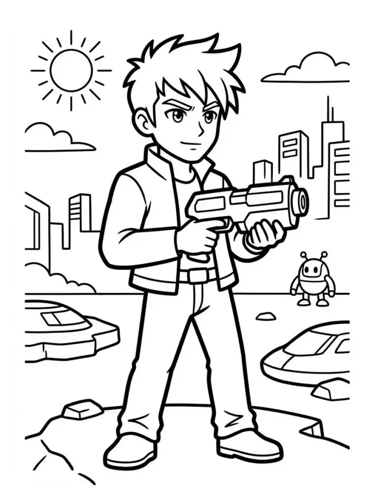 assassination classroom coloring page_2