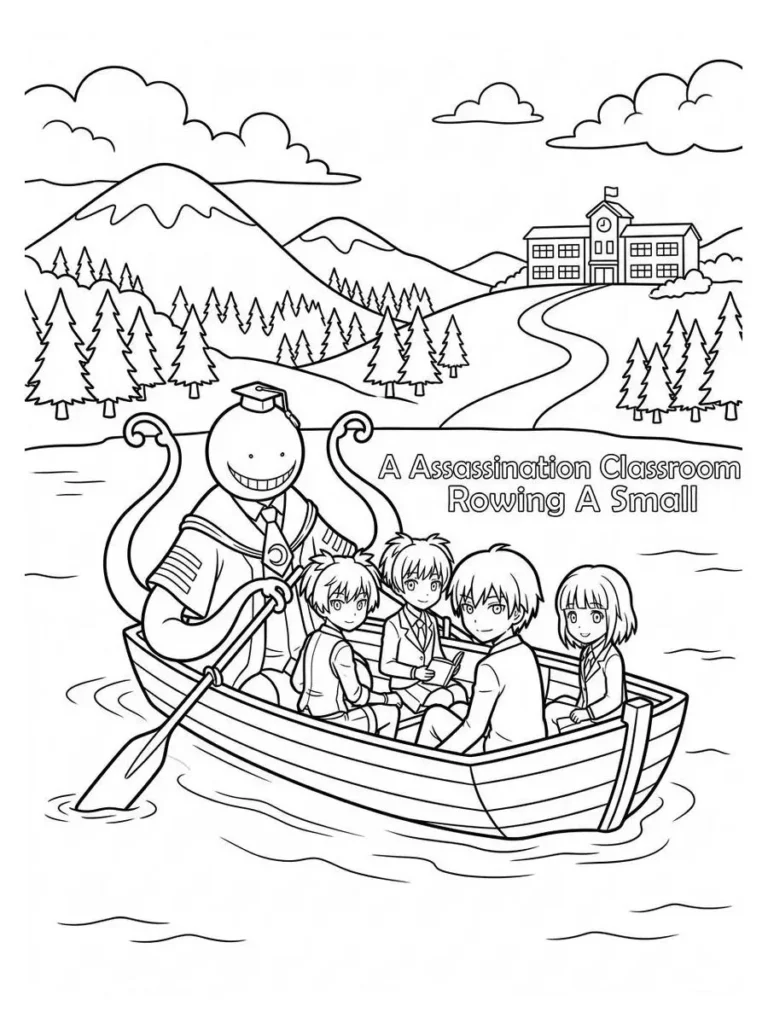 assassination classroom coloring page_23