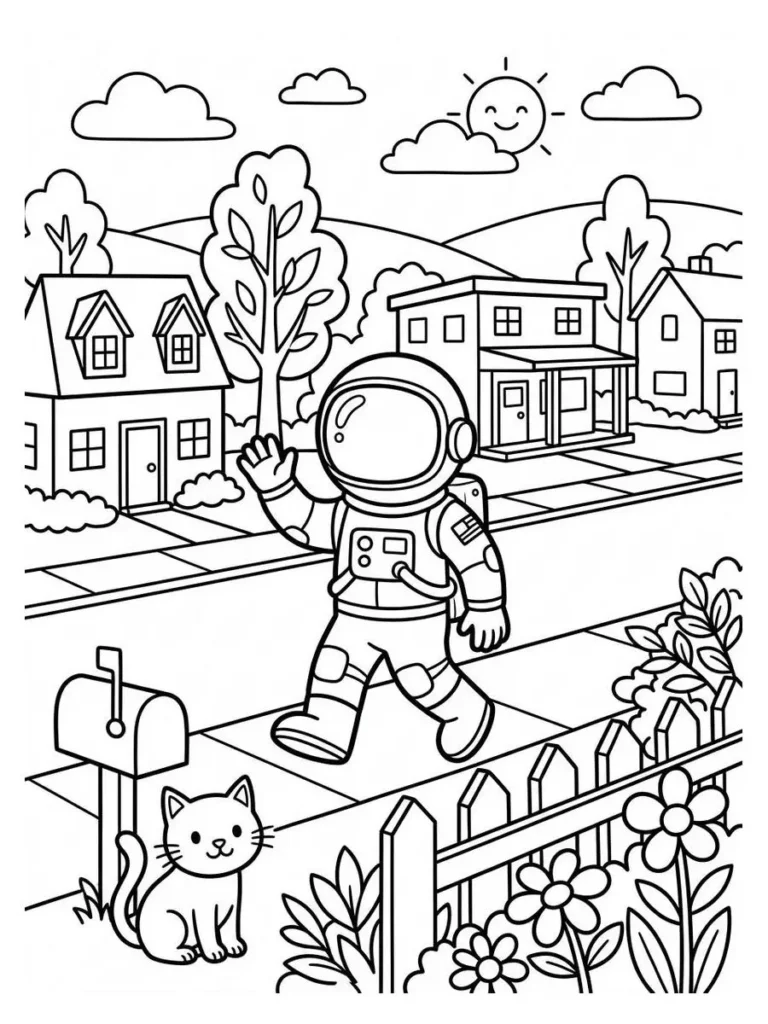astronaut coloring page_1
