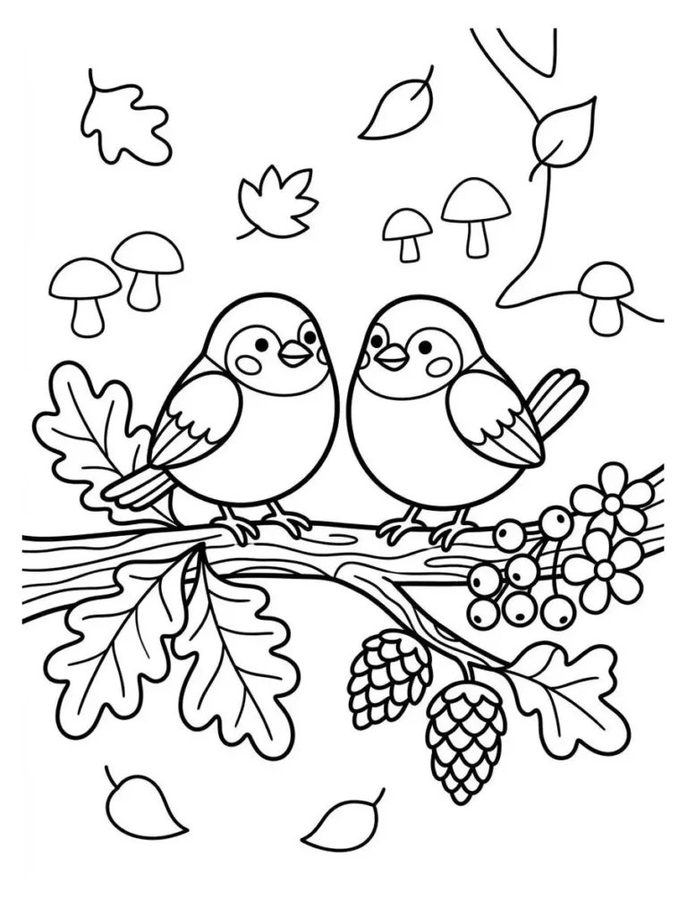 autumn coloring page_1
