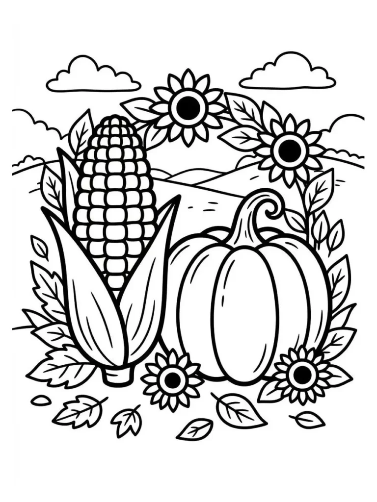 autumn coloring page_2